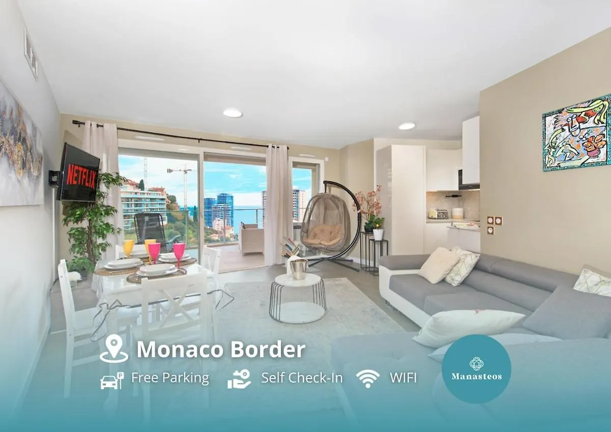 Exceptional 2 Bed Near Monaco With Large Terrace, Sea View, Parking Villa Beausoleil